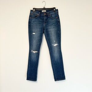Madewell Women's Blue Distressed Slim Jeans The Slim Boyjean size 25 Boyfriend